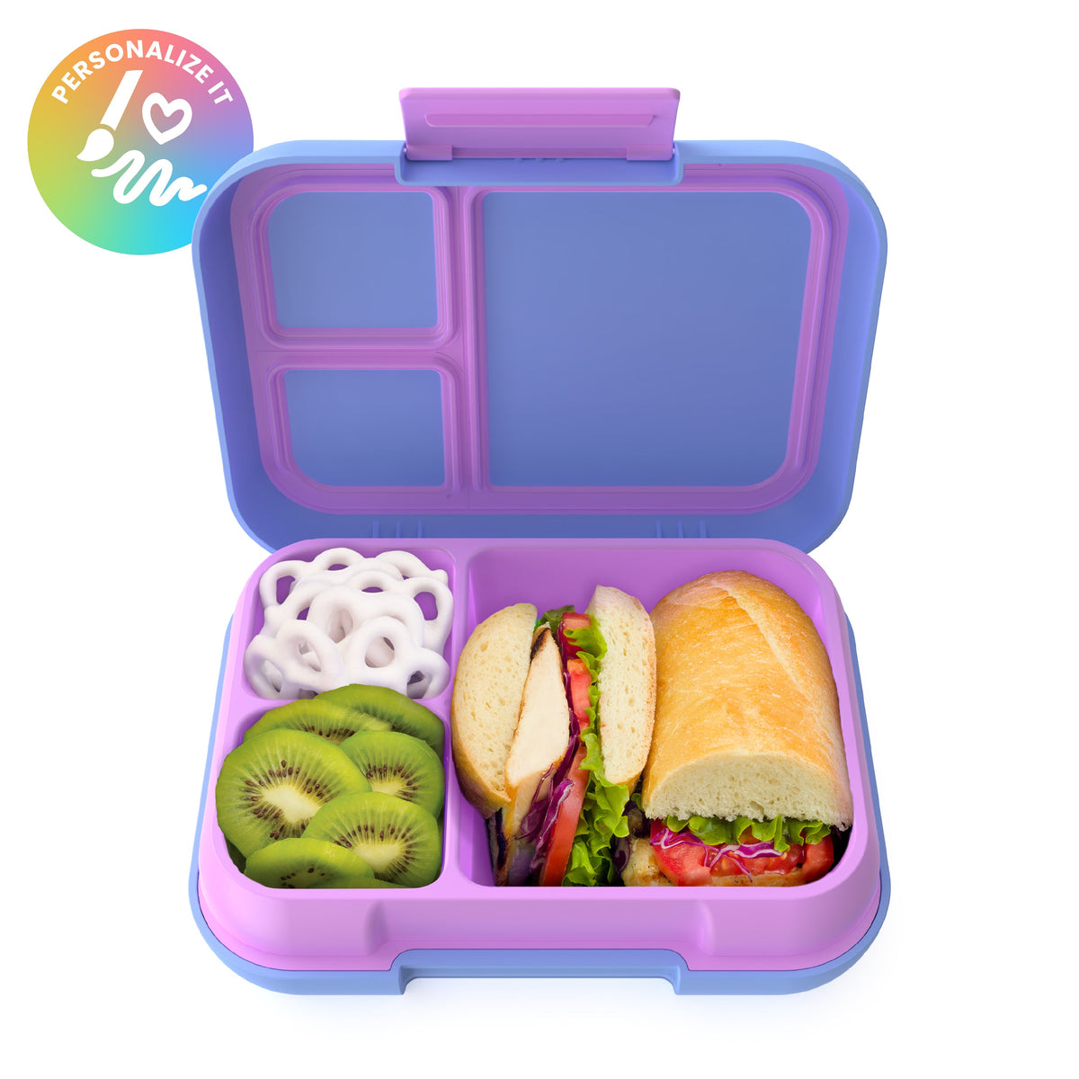 Bentgo Pop Lunch Box - Periwinkle/Pink (Personalized)