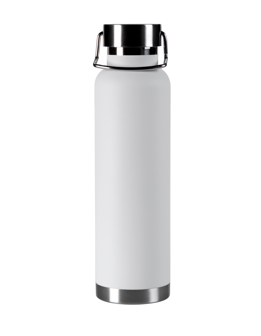 Ares Water Bottle - 22 oz, stainless steel, White - 22oz