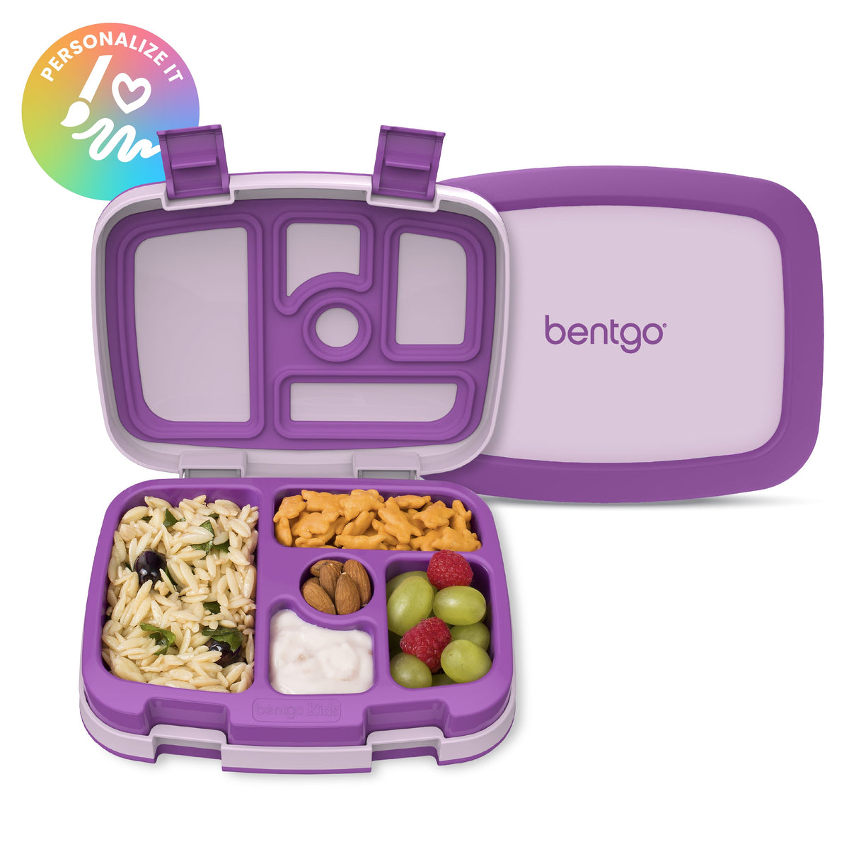 Bentgo Kids Lunch Box - Purple (Personalized)