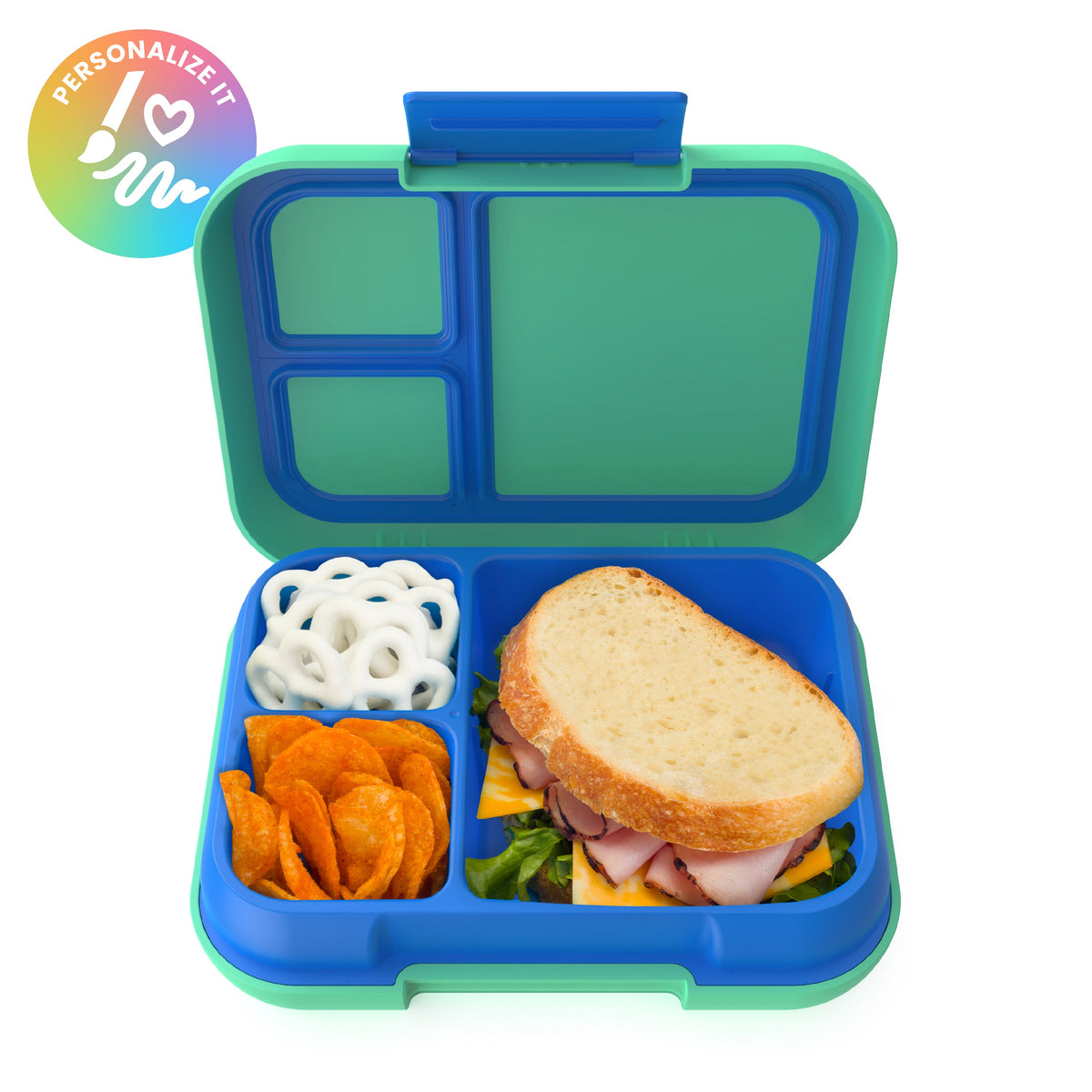 Bentgo Pop Lunch Box - Spring Green/Blue (Personalized)