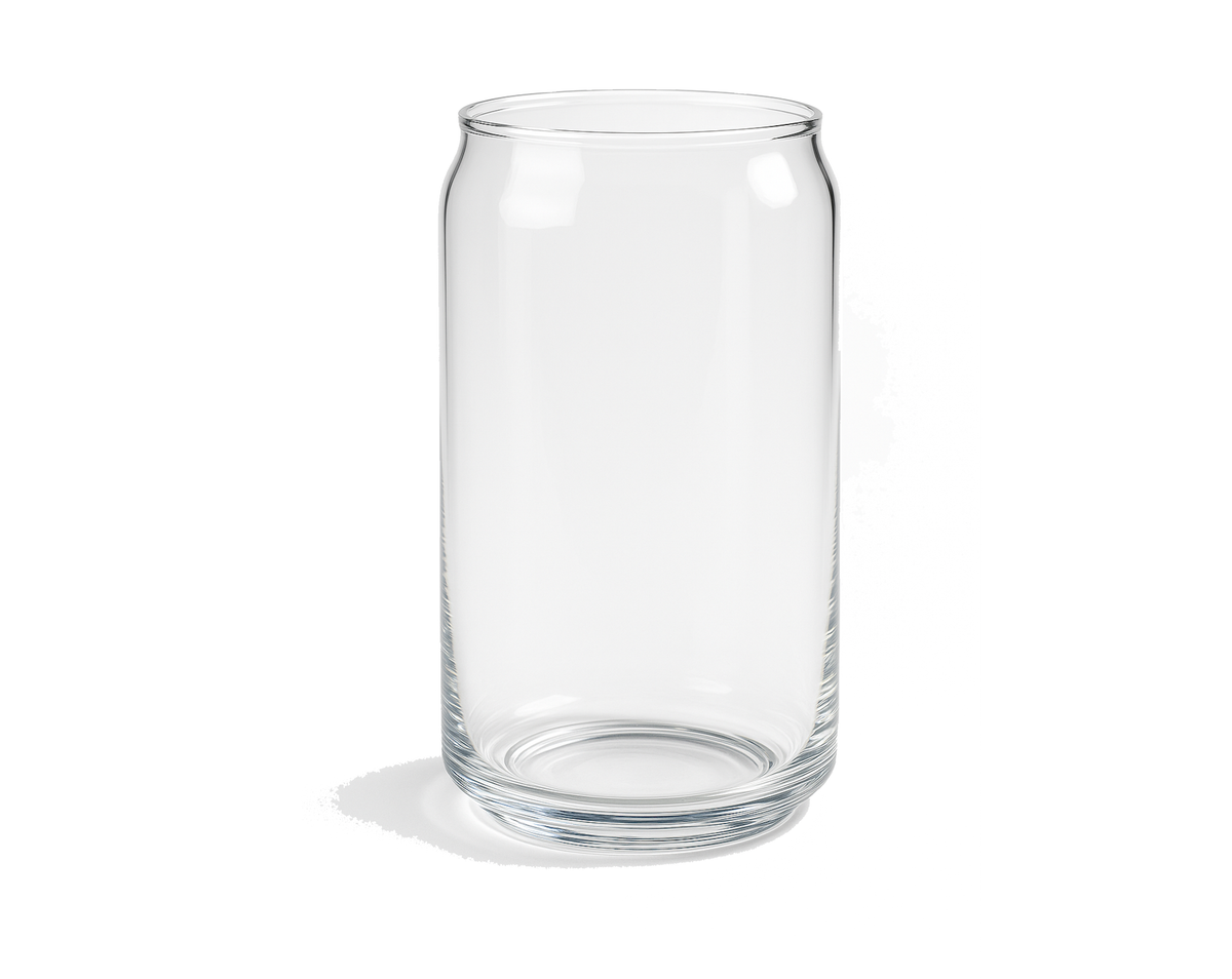 Sipper Glass - 16oz, glass, Clear, NO LID