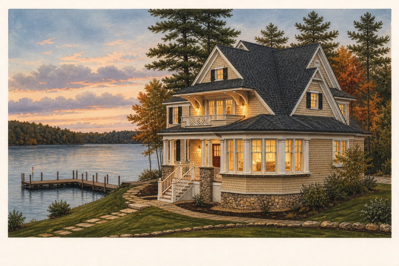 Signature artwork of a place, made to give