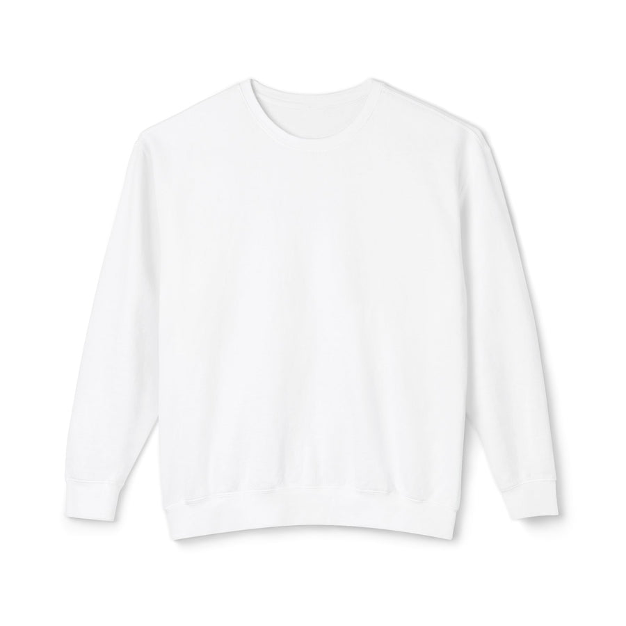 Crewneck Sweatshirt — Minimal White Lightweight Pullover