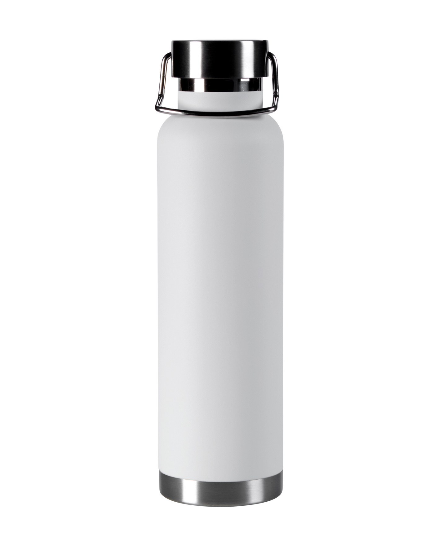 Ares Water Bottle - 22 oz, stainless steel, White - 22oz