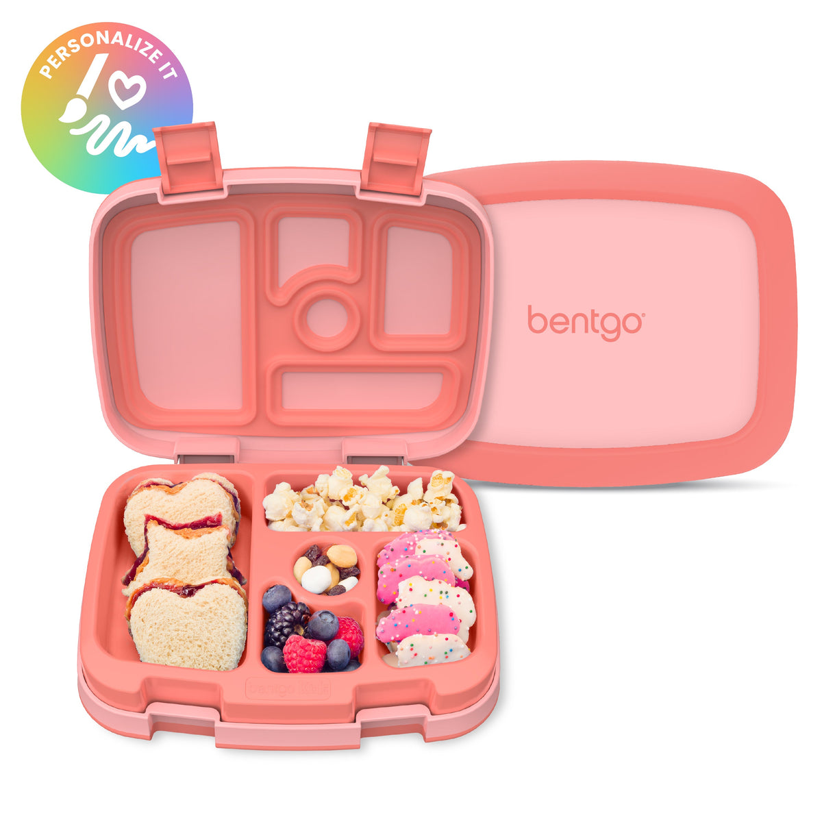 Bentgo Kids Lunch Box - Coral (Personalized)
