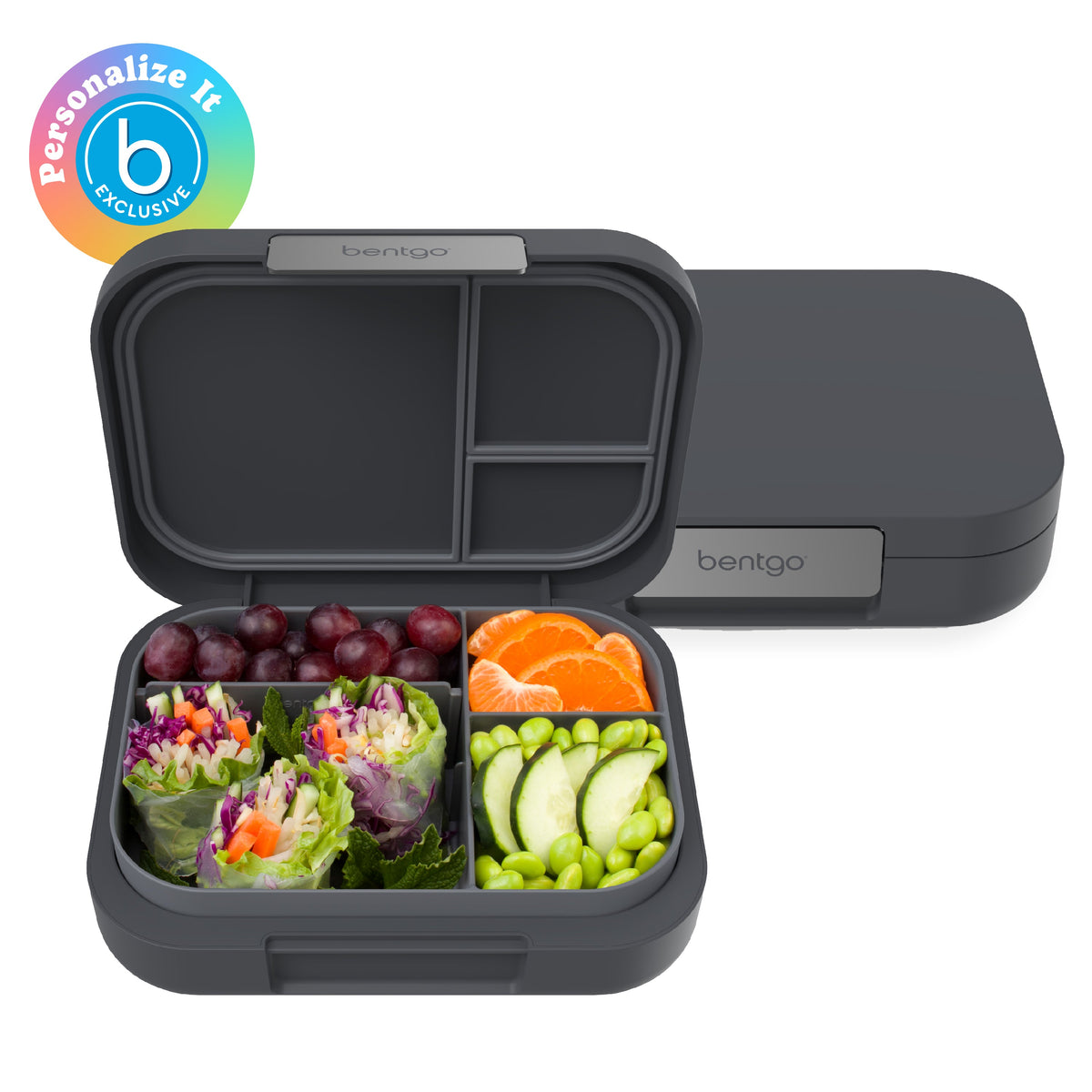 Bentgo Modern Lunch Box - Dark Gray (Personalized)