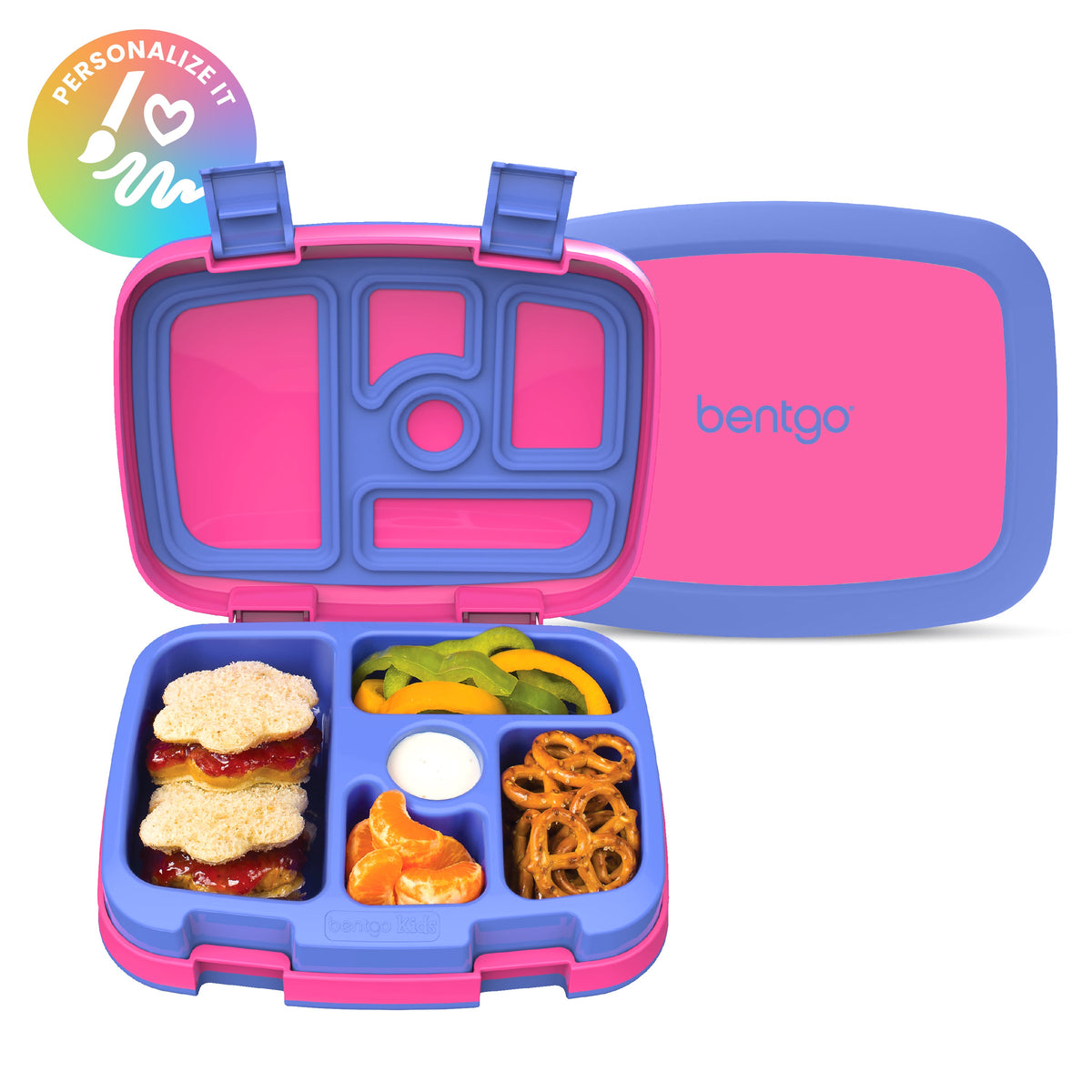 Bentgo Kids Lunch Box - Fuchsia (Personalized)